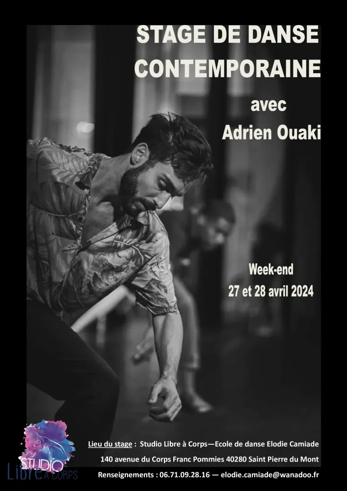 Affiche Stage Adrien Ouaki avril 2024 (1)
