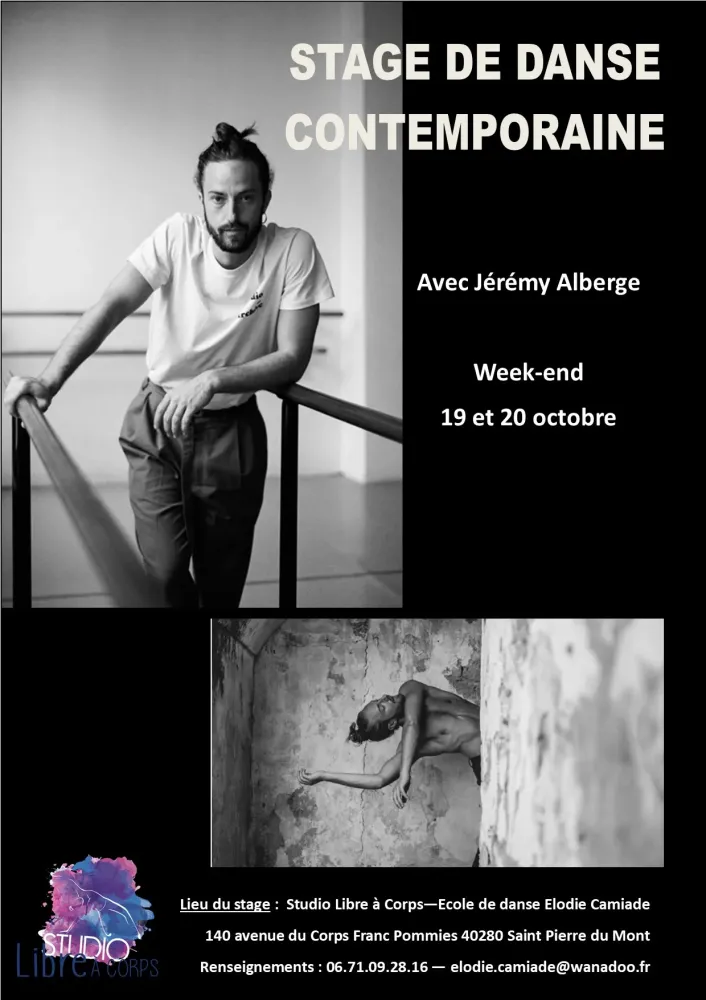 Affiche Stage Jérémy Alberge octobre 2024